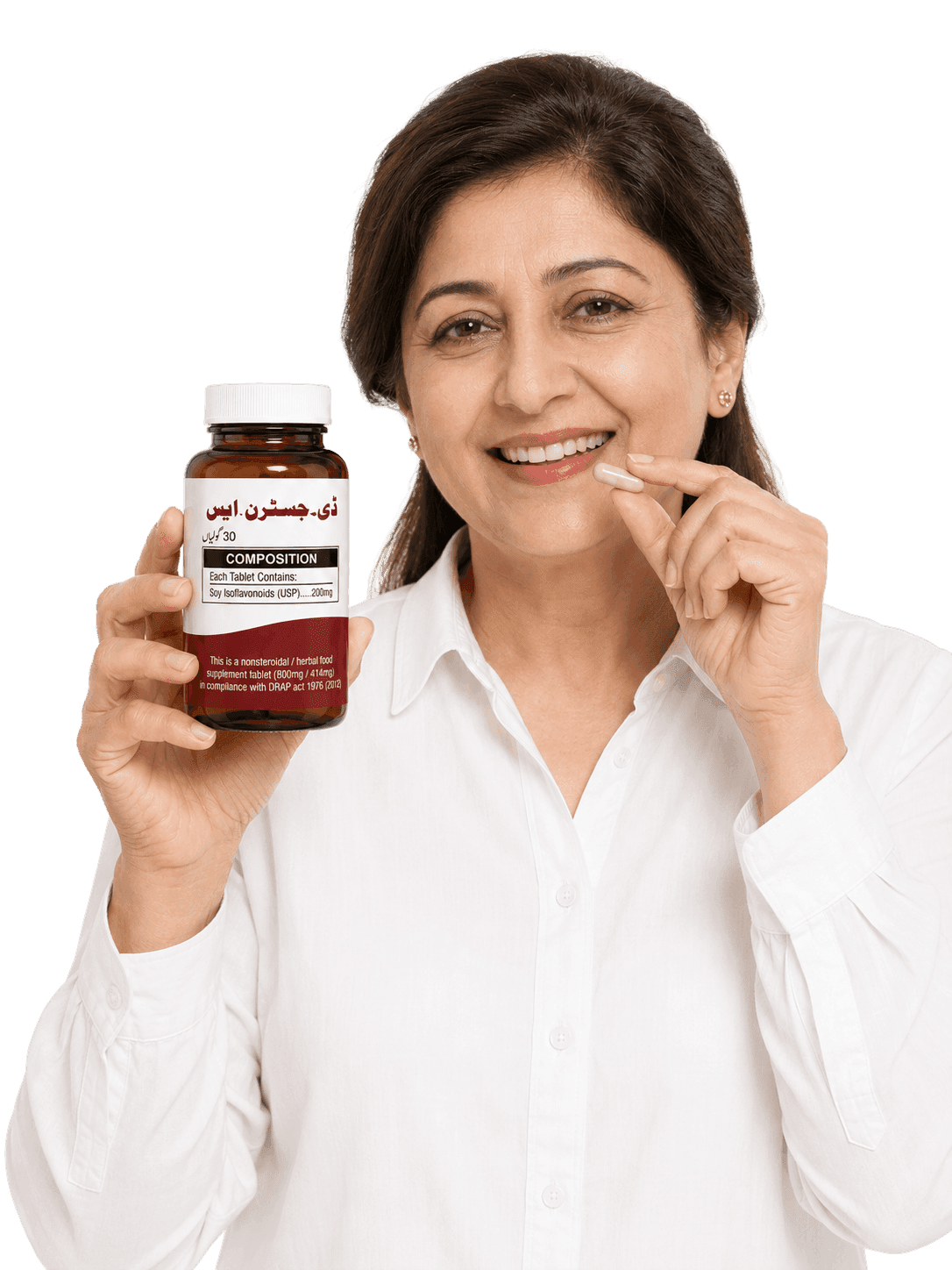Vitamax pharmacist holding D-GESTRN.S