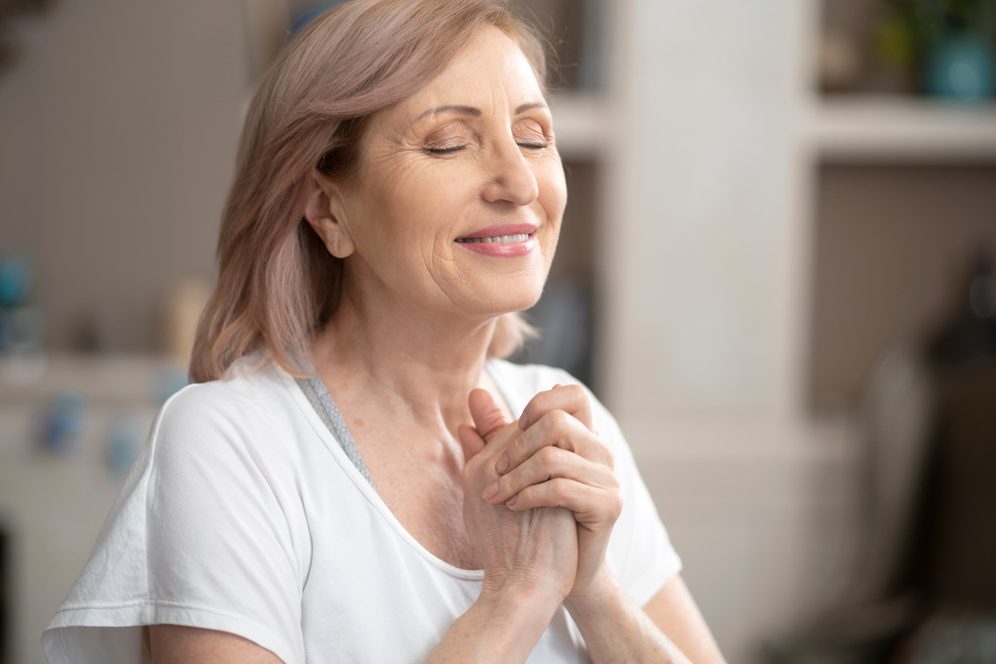 Woman feeling well